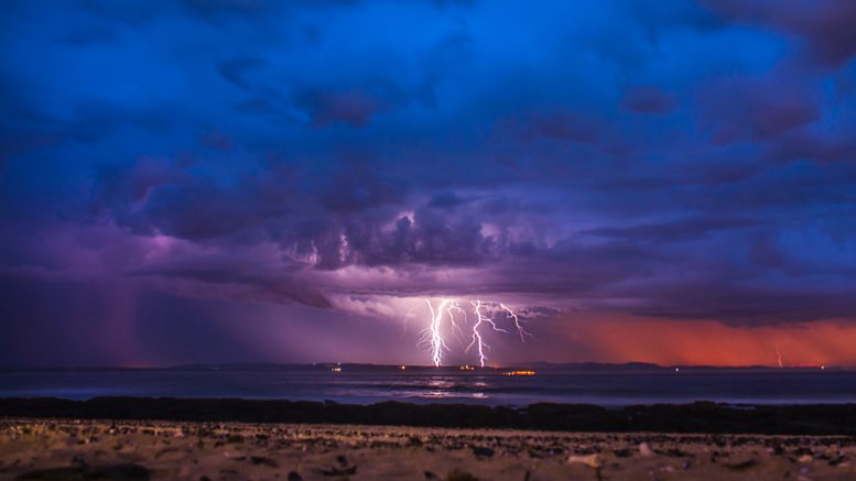 Photo of lightning strike