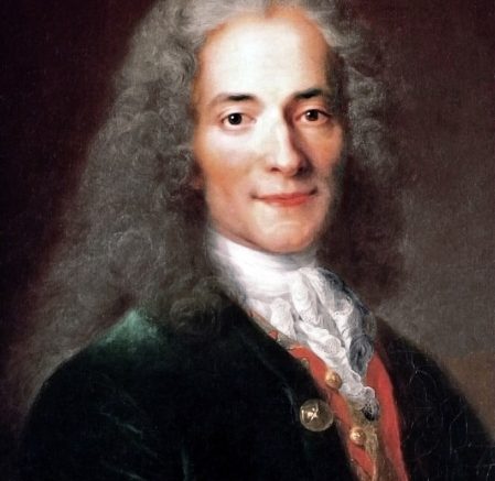 Painting of Voltaire