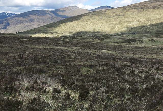 View of moorland in Scotland