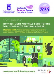 Front cover of report: Scotland 2030 - How resilient and well-functioning will Scotland's environment be?