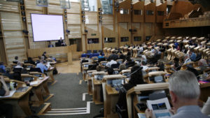 Scottish Parliament debating chamber