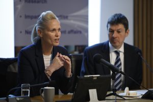 Photo of Shelley Kerr speaking at our event