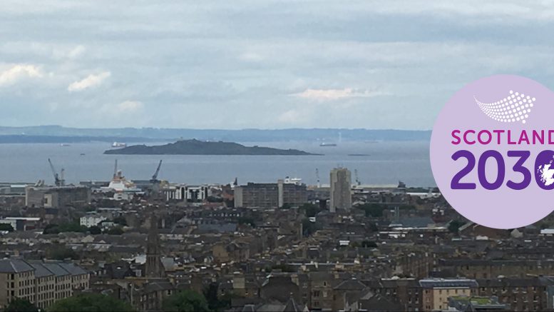 View of North Edinburgh and Firth of Forth beyond