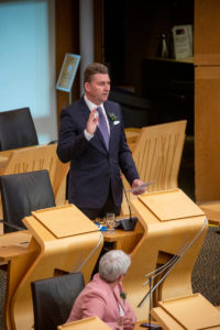 Brian Whittle MSP pictured during the Oath Affirmation ceremony at the first sitting of Session 6 of the Scottish Parliament 2021 - 2026. 13 May 2021. Pic - Andrew Cowan/Scottish Parliament