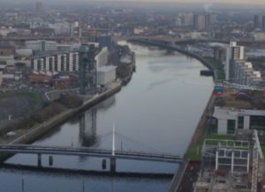 Image of the Clyde running through Glasgow