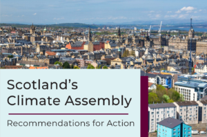 Cropped view of Climate Assembly report front page