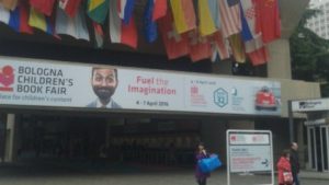 Entrance to Bologna Children's book fair April 2016