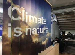 Image of Banner reading - Climate is Nature