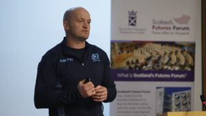 Gregor Townsend talks at Leaders in Sport event