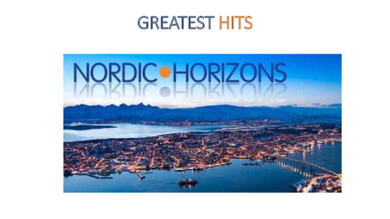 Title slide of Lesley Riddoch's presentation Nordic Horizons - 20 June 2019