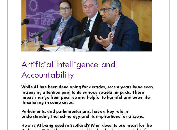 Image of Cover Page of AI and Accountability event report - 22 June 2022