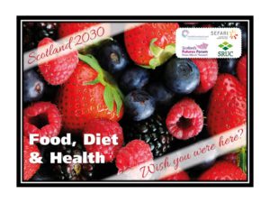 Scotland 2030 Postcard - Wish You Were Here - Food, Diet and Health