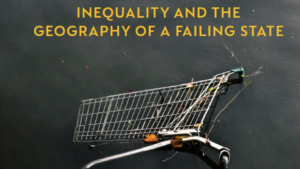 Extract of Danny Dorling book cover "Shattered Nation" with text: Inequality and geography of a failing state.