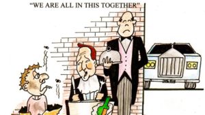 Cartoon demonstrating inequality